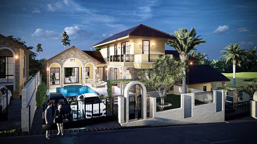 New Mediterranean-style 3-Bed Garden Pool Villas, Lamai